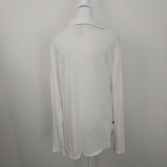 Velvet By Graham & Spencer Long Sleeve Vintage Slub Tee Size Large - Picture 5 of 11